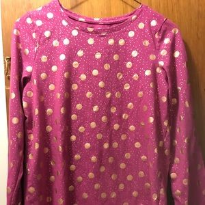 Long sleeve SO brand pink and gold tee size 16
